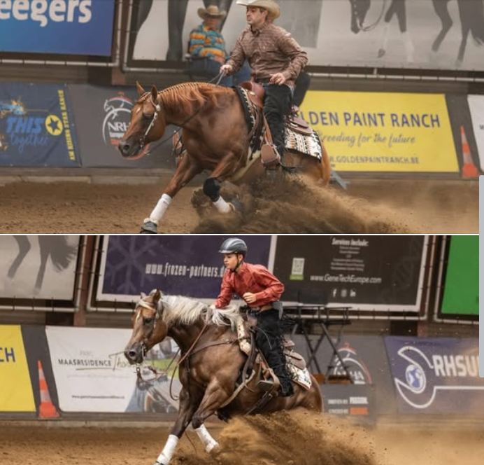 © NRHA – Markus Süchting (oben) und Emanuel Gebert (unten)
